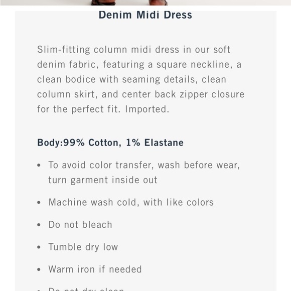 Abercrombie & Fitch Midi Denim Dress - Picture 6 of 6